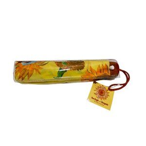 NEW Immersive Van Gogh and Gauguin Exhibit Sunflower Umbrella In Case